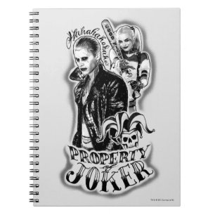 Suicide Squad   Joker & Harley Airbrush Tattoo Notizblock