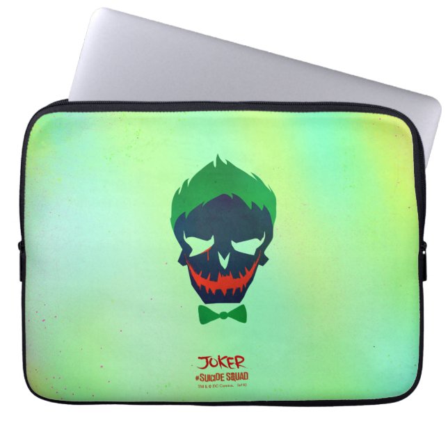 Suicide Squad | Joker Head Icon Laptopschutzhülle (Vorderseite)