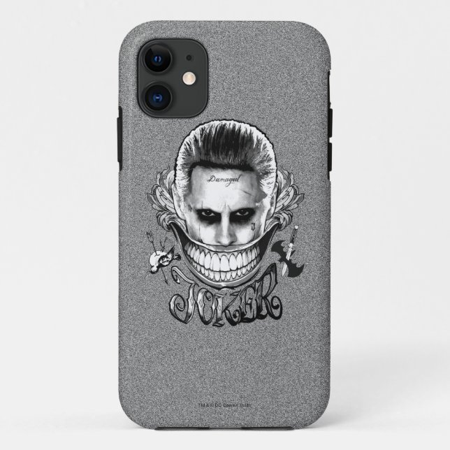 Suicide Squad | Joker Lächeln Case-Mate iPhone Hülle (Rückseite)