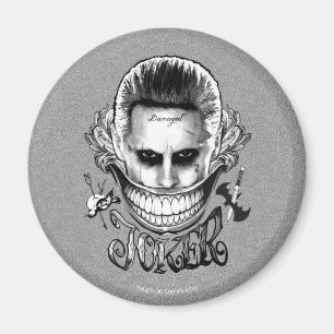Suicide Squad   Joker Lächeln Magnet