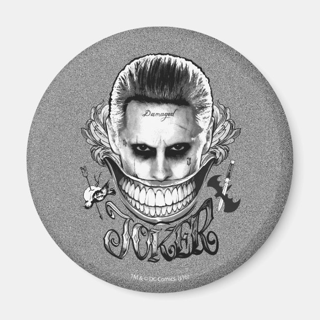 Suicide Squad | Joker Lächeln Magnet (Vorne)