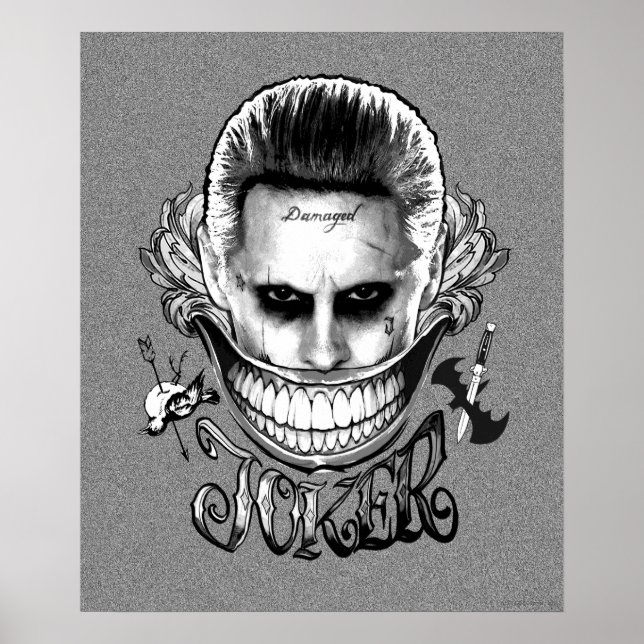 Suicide Squad | Joker Lächeln Poster (Vorne)