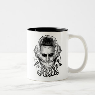 Suicide Squad   Joker Lächeln Zweifarbige Tasse