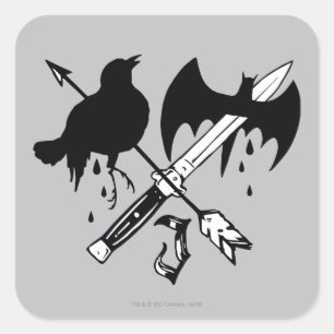 Suicide Squad   Joker Quadratischer Aufkleber