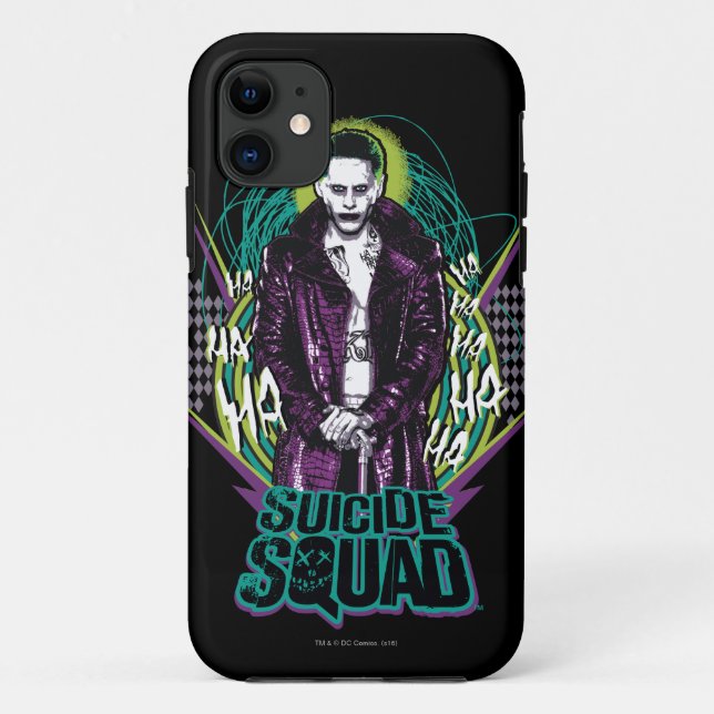 Suicide Squad | Joker Retro Rock Graphic Case-Mate iPhone Hülle (Rückseite)