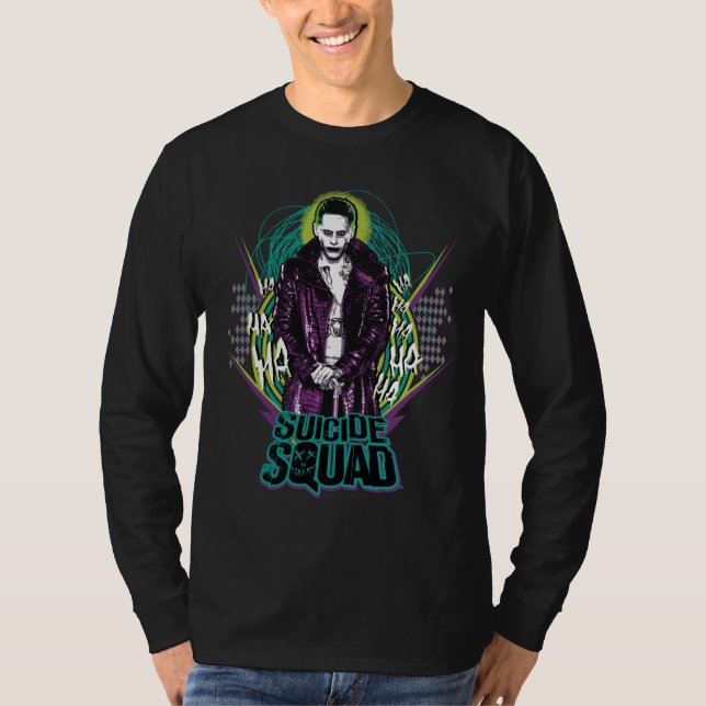 Suicide Squad | Joker Retro Rock Graphic T-Shirt (Vorderseite)