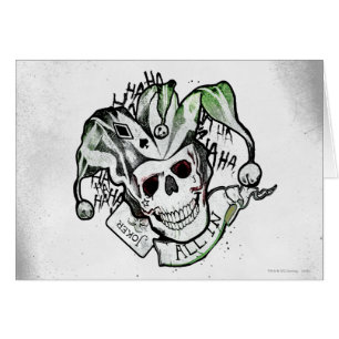 Suicide Squad   Joker Skull "All In" Tattoo Art