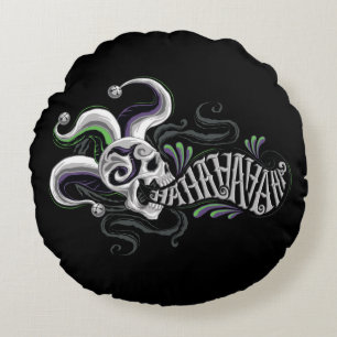 Suicide Squad   Joker Skull - Haha Rundes Kissen