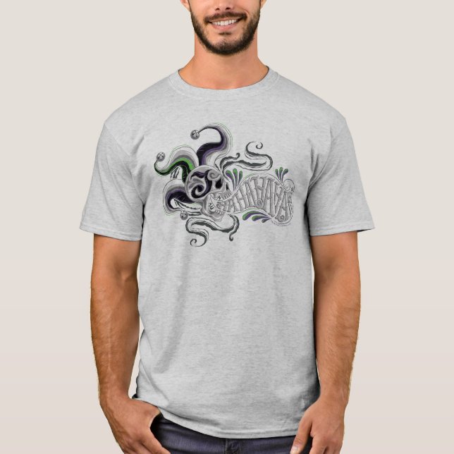 Suicide Squad | Joker Skull - Haha T-Shirt (Vorderseite)
