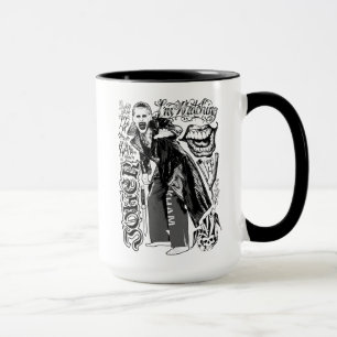 Suicide Squad Joker Typography Foto Tasse