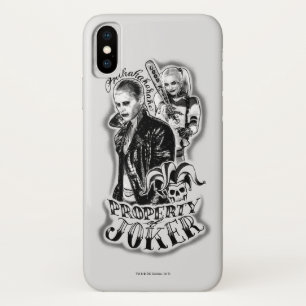Suicide Squad   Joker und Harley Airbrush Tattoo iPhone X Hülle