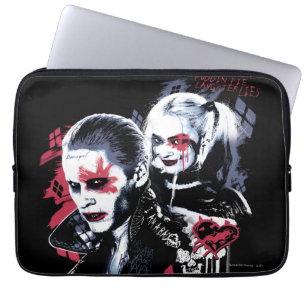 Suicide Squad Joker und Harley Painted Graffiti Laptopschutzhülle