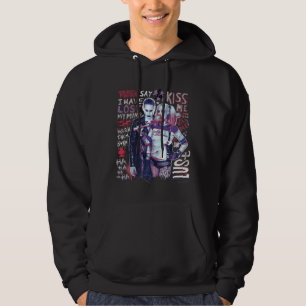 Suicide Squad   Joker und Harley Typografy Foto Hoodie