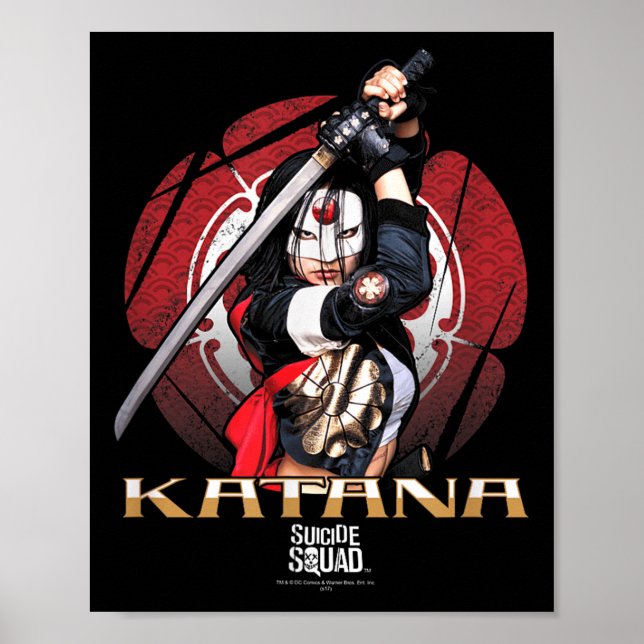 Suicide Squad Katana Blume Poster (Vorne)
