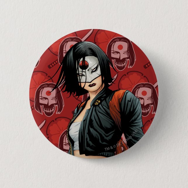 Suicide Squad | Katana Comic Buchkunst Button (Vorderseite)