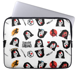 Suicide Squad   Katana Emoji Pattern Laptopschutzhülle