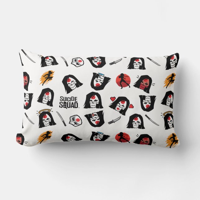 Suicide Squad | Katana Emoji Pattern Lendenkissen (Vorderseite)