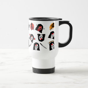 Suicide Squad   Katana Emoji Pattern Reisebecher