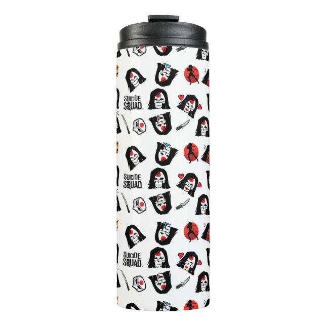 Suicide Squad | Katana Emoji Pattern Thermosbecher (Vorderseite)
