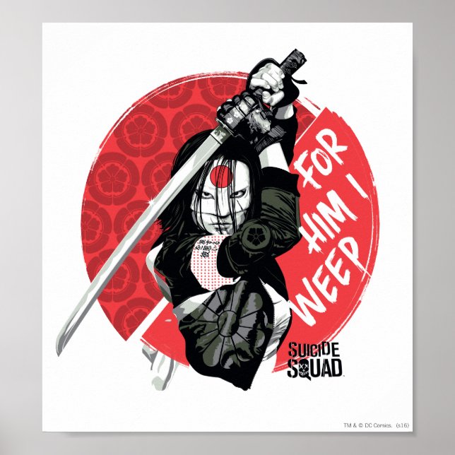 Suicide Squad | Katana "Für Ihm weine ich" Poster (Vorne)