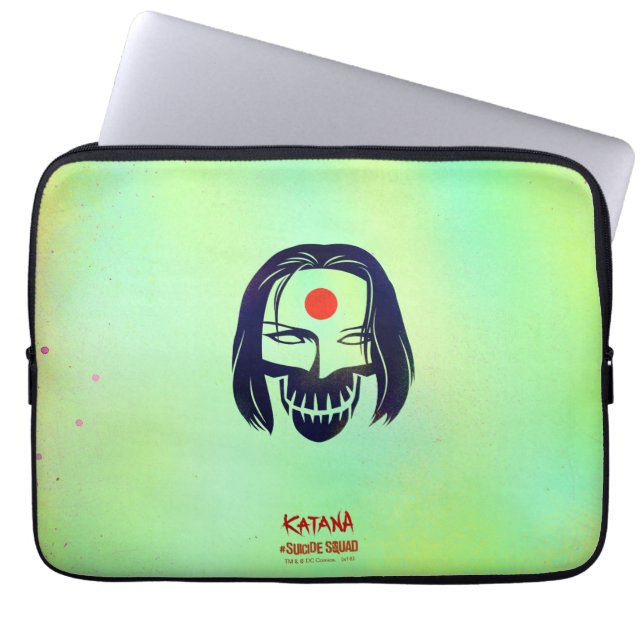 Suicide Squad | Katana Head Icon Laptopschutzhülle (Vorderseite)