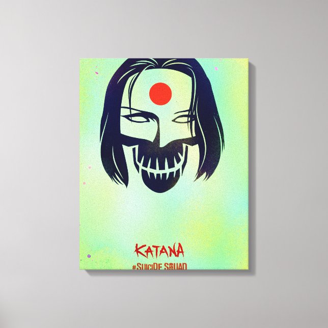 Suicide Squad | Katana Head Icon Leinwanddruck (Vorderseite)