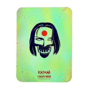 Suicide Squad   Katana Head Icon Magnet