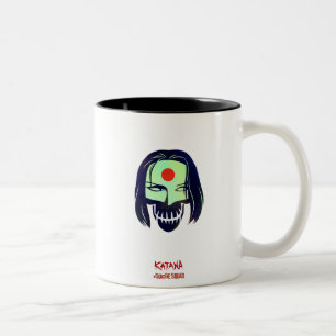 Suicide Squad   Katana Head Icon Zweifarbige Tasse