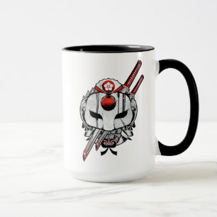 Suicide Squad   Katana Mask & Schwerter Tattoo Art Tasse