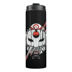 Suicide Squad   Katana Mask & Schwerter Tattoo Art Thermosbecher