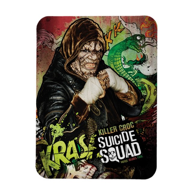 Suicide Squad | Killer Croc Character Graffiti Magnet (Vertikal)