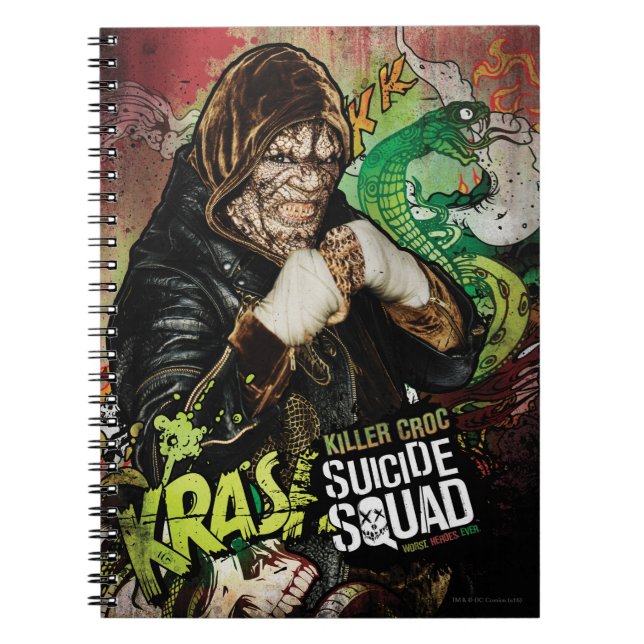 Suicide Squad | Killer Croc Character Graffiti Notizblock (Vorderseite)