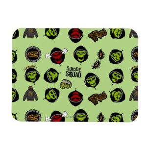 Suicide Squad Killer Croc Emoji Pattern Magnet