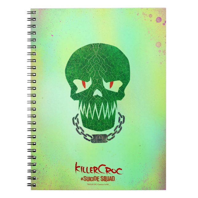 Suicide Squad | Killer Croc Head Icon Notizblock (Vorderseite)