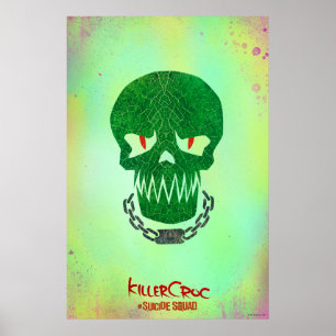 Suicide Squad   Killer Croc Head Icon Poster