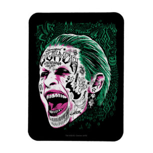 Suicide Squad   Lächeln Joker Kopf Sketch Magnet
