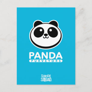 Suicide Squad   Panda Purveyors Logo Postkarte