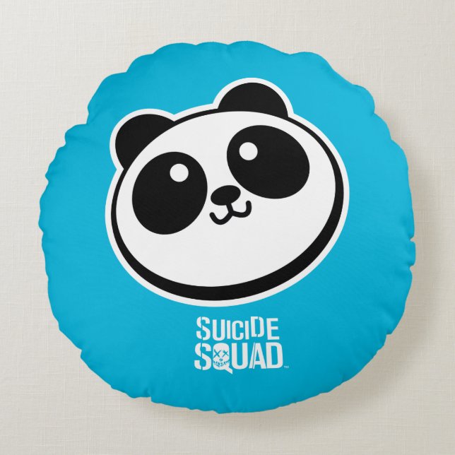 Suicide Squad | Panda Purveyors-Logo Rundes Kissen (Vorderseite)