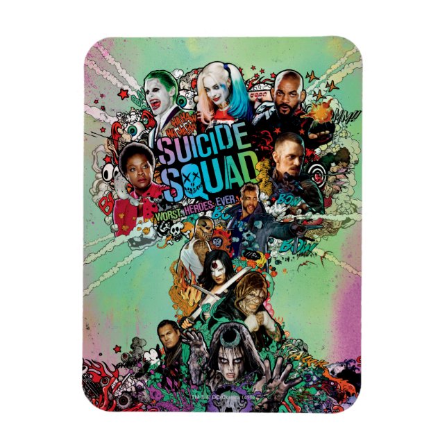 Suicide Squad | Pilzwolkenexplosion Magnet (Vertikal)