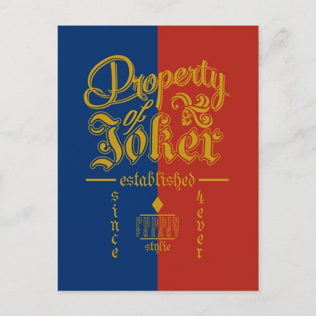 Suicide Squad | Puddin Freaky Postkarte (Vorderseite)