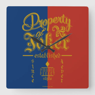 Suicide Squad   Puddin Freaky Quadratische Wanduhr