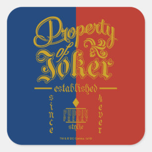 Suicide Squad   Puddin Freaky Quadratischer Aufkleber