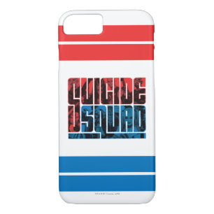 Suicide Squad   Red and Blue Logo iPhone 8/7 Hülle
