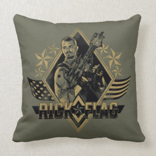 Suicide Squad   Rick Flag Abzeichen Kissen