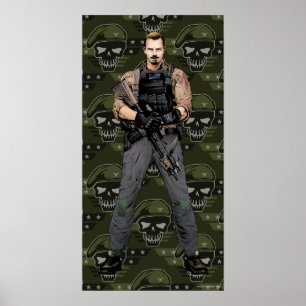 Suicide Squad   Rick Flag Comic Book Art Poster