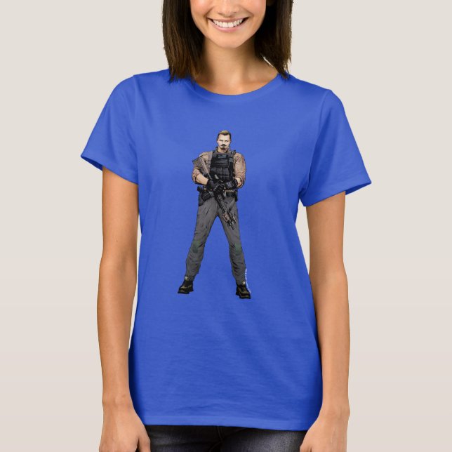 Suicide Squad | Rick Flag Comic Book Art T-Shirt (Vorderseite)