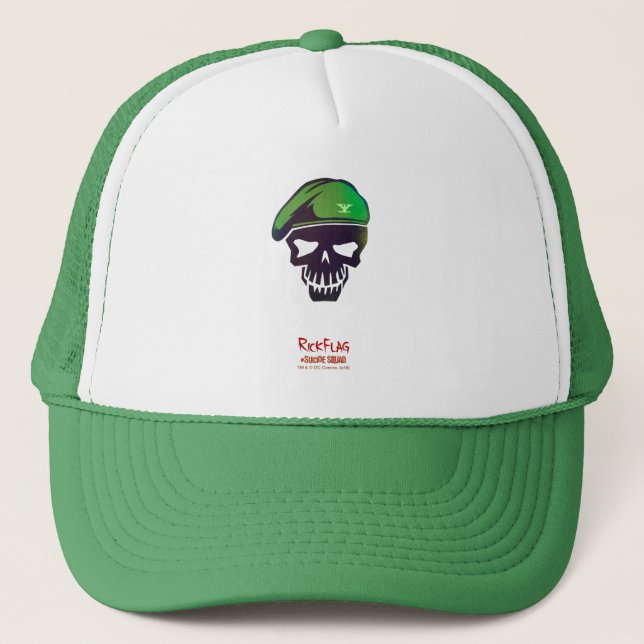 Suicide Squad | Rick Flag Head Icon Truckerkappe (Vorderseite)