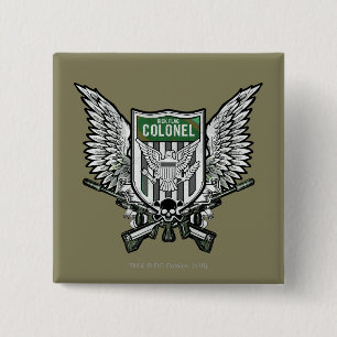 Suicide Squad   Rick Flag Winged Wappen Tattoo Art Button