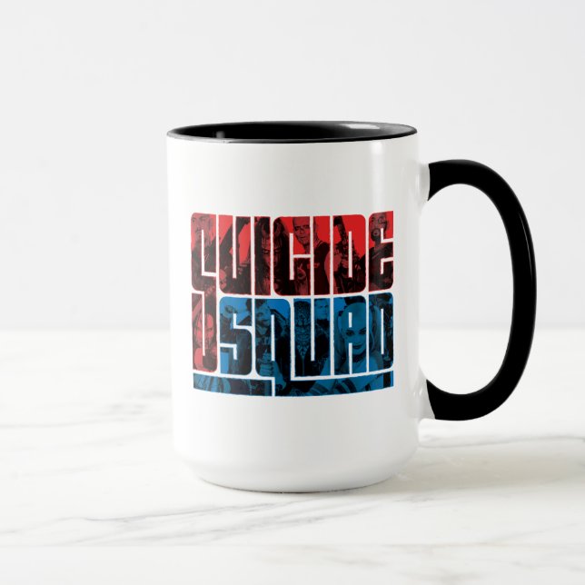 Suicide Squad | Rote und blaue Logos Tasse (Rechts)