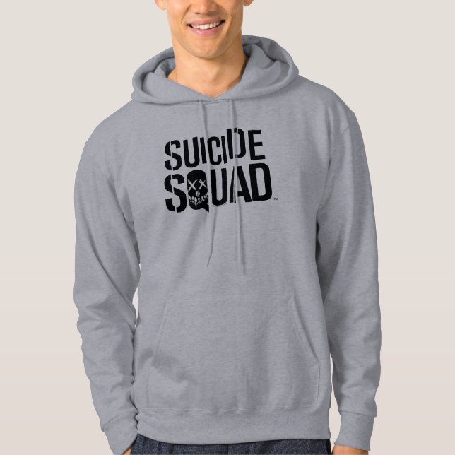 Suicide Squad | Schwarzes Logo Hoodie (Vorderseite)